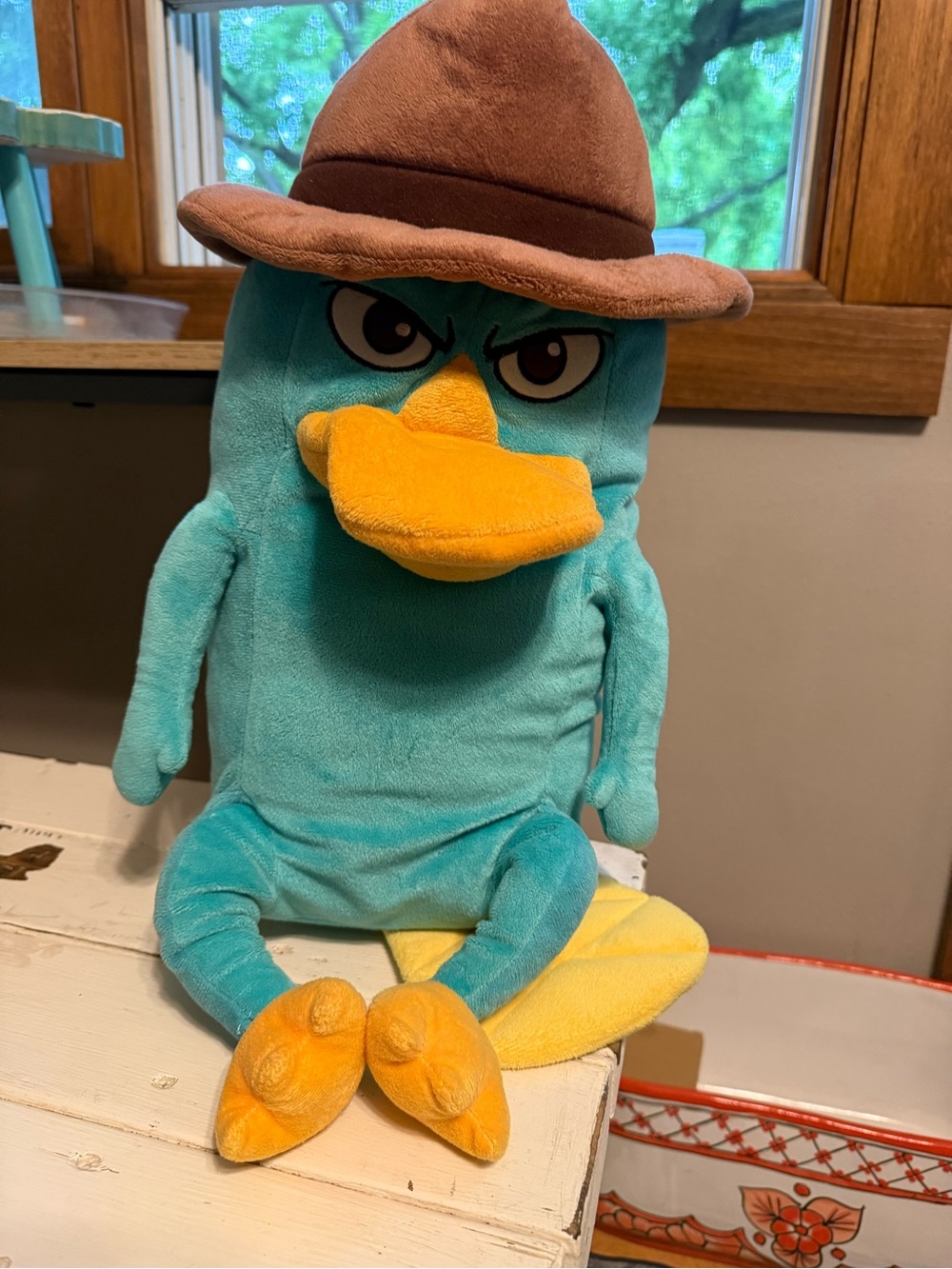 Disney Store Secret Agent Perry Phineas & Ferb's The Platypus Plush Large 16"